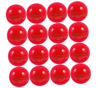 Sosoport 50 Piezas Bola de Loteria Bolas Rojas pequeñas Bolas rellenables Bolas Huecas Adulto Solo Actividad Bolas de Colores Actividad de Bolas Juego de Bolas de Loteria Rojo