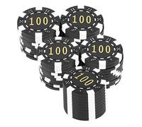 Sosoport 50 Piezas fichas Redondas Chips fichas de Juego encimera fichas marcadoras de Bingo Juguetes con Monedas de plastico Accesorio de Chip de plástico Juguetes de Monedas páginas