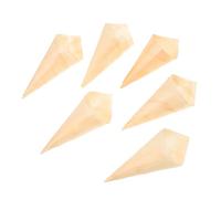 Sosoport 50 Piezas Unidades Conos Desechables de Madera Biodegradables para Dulces y Aperitivos Fiestas Envases Seguros y Ligeros