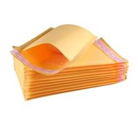 Sosoport 50 Sobres Acolchados Kraft Impermeables 17X29 4 CM para Envío Postal Bolsas de Burbujas Película Perlada Protección contra Golpes y Humedad Pack 50 Unidades para Oficina y