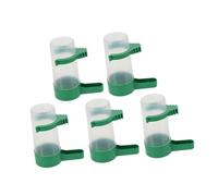 Sosoport 5piezas Bebederos para Loros Automáticos Comedero De Agua para Jaulas De Pájaros Dispensador De Agua y Comida De Plástico Reutilizable Suministros para Pájaros Jaula