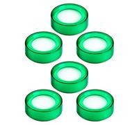 Sosoport 6 Esponjas Húmedas para Contar Billetes, Almohadilla Humectante para Dedos de Esponja Transparente Verde, Accesorio Portátil para Oficina Que Mejora la Precisión y Velocidad