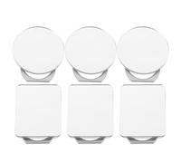 Sosoport 6 Gafas De Lucha para Peces Betta Espejo De Mano Acrílico para Enriquecimiento Ambiental Espejo Resistente para Ejercicios De Betta para Acuario