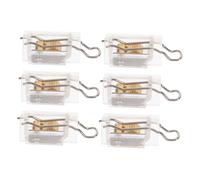 Sosoport 6 Piezas Cerraduras de Cuerdas para Mecanismo de Bloqueo Profesional para Cortinas Romanas y Austriacas Instalación y Preciso para Control de Luz y Oficinas