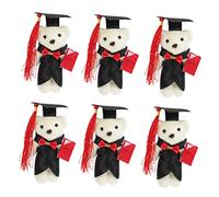 Sosoport 6 Piezas Ramo Peluche DIY Graduación de Decoración Creativa Fiestas y Especiales