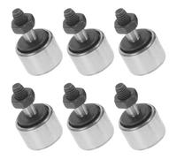 Sosoport 6 Piezas Rodamiento Seguidor de Leva Cf10-1, Acero para Cargas | Anillo Exterior Perfilado, Estructura de Rodillos Agujas Densas, Tipo Perno, Superficies Rectificadas