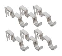 Sosoport 6 Piezas Soporte De Barra De Cortina para Pared Ventanas Etc Soporte Central y para Barras De Cortina y De Pared