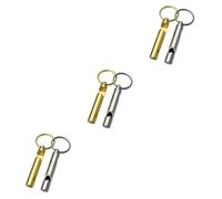 Sosoport 6piezas Abrebotellas Multifuncional Silbato Llaveros Portátiles Para Camping y Actividades Al Aire Herramienta De Emergencia y Decoración