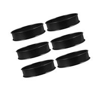 Sosoport 6piezas Anillos para Crumpet Antiadherentes de Acero Inoxidable Moldes Circulares para Tartas para Hornear Crumpets y Repostería Casera Cocina