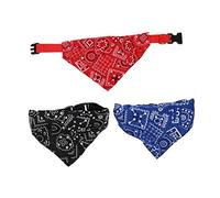 Sosoport 6piezas Bandanas para Perros De Diseño Floral Accesorios para Mascotas Collares Ajustables para Perros Pequeños Medianos y para Fiestas y Uso Diario