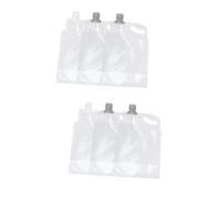Sosoport 6piezas Bolsa De Agua Plegable Multiusos para Camping Senderismo y Emergencias Botella Reutilizable Ligera y