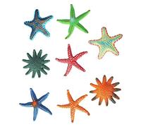 Sosoport 8 Piezas Juguetes para Piscina de Estrellas de mar Figuras de Animales Marinos Juguete de Piscina Decoraciones del Tanque de Peces de Acuario Accesorios de Piscina el plastico