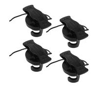 Sosoport 8 Piezas Tapa de Válvula de Aire para Kayak y Sup Resistente al Aire y Durable para Actividades Acuáticas Fabricada en PVC Color Negro
