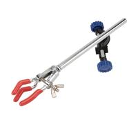 Sosoport Abrazadera De Tres Mordazas Para Tubos Abrazadera Para Vasos y Matraces Para Experimentos De Laboratorio Equipo De Experimentación Química