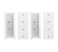 Sosoport Adaptador para Riel de Cortina de Techo 4 Unidades en Acero Inoxidable Resistente, Conectores para Cortinas de Riel Clip de Alineación, Accesorios Multipropósito para Herrajes