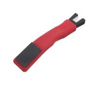 Sosoport Afilador Profesional de Cuchillas para Patines de Hockey sobre Hielo Piedra Doble Cara y Mango Rojo, Herramienta Portátil para Afilar Patines de Hielo, Adecuado para Mantenimiento