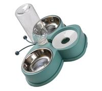 Sosoport Alimentador Automático De Agua Potable Comedero De Agua para Perro Conveniente Comedero para Gatitos Alimentador De Cachorros Bebedero para Gatos Acero Inoxidable Verde