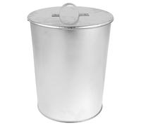 Sosoport Ash Bucket With Lid Metal Coal Container For Fireplace And Wood Stove Portable Fire Pit Ash Pail For Safe Cooling And Efficient Outdoor Grill Use