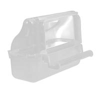 Sosoport Aspersor a Prueba de Salpicaduras Paloma Cazador de Jaula comedero pajaros Bird Feeder Taza de alimentación de pájaros práctico comedero para pájaros el plastico Transparent