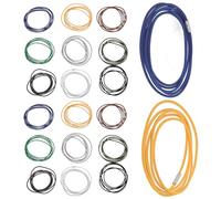 Sosoport Bandas Elásticas para Bolsas de Basura de Cocina 9 Unidades Colores Variados 140 Cm Soporte Ajustable para Contenedores de Basura Uso en Hogar Oficina Escuela