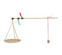 Sosoport Báscula Pequeña de Cobre para Medicina China 100 G Estuche Portátil Herramienta de Precisión para Pesar Gramos Adecuado para Hierbas Té y Frutos Secos Cocina