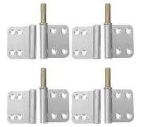 Sosoport Bisagra de Puerta Interior de Aleación de Aluminio 35 Mm Desmontable 4 Piezas para Puertas de Baño y Aseo Bisagra Extraíble Resistente Compatible