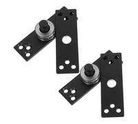 Sosoport Bisagra Pivotante de 360° para Puerta Interior, Acero Inoxidable Negro Mate, 2 Piezas, Herrajes Ocultos de Alta Resistencia para Puertas Comerciales y Residenciales, Eje