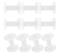 Sosoport Bobinas de Hilo Reemplazables Transparentes para Máquina de Coser, 10 Piezas Mini Carretes Vacíos Profesionales, Accesorios de Costura Prácticos para Bordadora y Manualidades