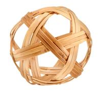Sosoport Bola Decorativa de Bambú Tejida Adorno Portátil Hogar Decoración Sensorial Oficina