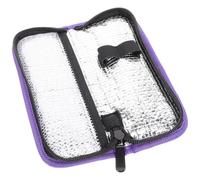 Sosoport Bolsa de Insulina Portátil de Oxford para Diabéticos, Estuche Isotérmico Práctico Soporte para Medicamentos y Bolsa de Frío para Viaje y Mochila Púrpura