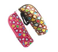 Sosoport Bolsas Aislantes para Biberones Ñiño, Funda Térmica Portátil de Neopreno, Mantiene Calor 3-4 Horas, Asa Lateral, Pack 2 Unidades Rosa y Marrón, Adecuado para Viajes y Salida