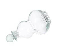 Sosoport Botella de Vidrio con Forma de Calabaza de 270ml para Licor con Tapón Redondo, Preserva Frescura y Es Recargable, Adecuado para Uso en Casa o Bar