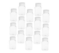 Sosoport Botellas de Viaje Transparentes de Plástico 80 Ml Tapa 22 Unidades para Medicamentos y Cosméticos Uso Doméstico y Profesional Boca Ancha Fácil Llenado