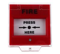 Sosoport Botón Alta Sensibilidad para Salida de Emergencia de Alarma contra Incendios Rojo , Plástico y Fácil Instalación para Escenarios de Emergencia