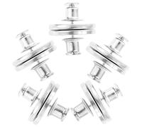 Sosoport Botones Magnéticos para Cortinas 25 Mm, Hebillas Metálicas Plateadas, Cierre Magnético Fuerte, Sujeción sin Costuras, para Hogar y Oficina, Paquete de 5 Pares