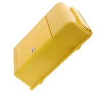 Sosoport Buzón de Pared con Cerradura Caja para Cartas y Sugerencias Montaje Pared Almacenamiento Seguro para Correo y Donaciones Color Amarillo