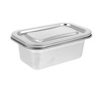 Sosoport Caja de Almacenamiento de Helado Inoxidable Reutilizable con Tapa Recipiente para Yogur y Sorbete para Congelar y Regalar Postres