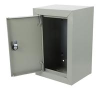 Sosoport Caja de Conexiones Metálica para Exterior, Caja Eléctrica Gris Claro 200x300 Mm Vertical, Resistente Intemperie, Ventilación y Cierre Seguro para Protección Industrial y Doméstica