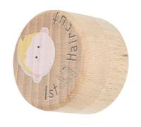 Sosoport Caja De Recuerdos Para Ñiño Niño Almacenamiento Para Cortes De Pelo, Caja De Madera Duradera, Estuche Para Guardar Primer Corte De Pelo, Adecuado Para Baby Shower y Conservación