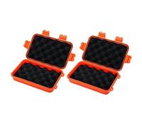 Sosoport Caja de Supervivencia Color para Exploradores y Aventureros Diseño Compacto y Resistente a Impactos, Material Plástico Negro, Pack de 2 Piezas para Uso al Aire Libre