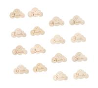 Sosoport Calendario Del Madera Forma De Tarjetas Fotográficas Mensuales De Doble Cara Para Recién Nacidos Accesorios Para Fotografía De Primer