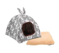 Sosoport Casa Cueva con Cama de Conejo hámster cooperativa Trampa Mascota casa Hamster casita Hamster Pieles de Conejillo de Indias casa de Chinchilla Robusta Algodón y Lino antirayaduras