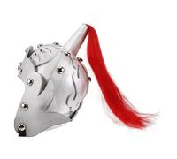 Sosoport Casco del caballero infantil accesorios de caballero traje medieval sombrero vikingo disfraz de caballero adulto trajes vikingos sombreros vikingos barba vikinga Espuma Plata