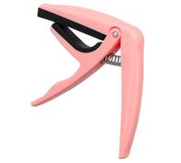 Sosoport Cejilla para Ukelele Acústico de Aleación de Zinc Rosa, Clip Ajustable y Silicona Protectora, Afinador Práctico para Cambio Rápido y Uso en Conciertos y Principiantes