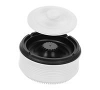 Sosoport Cenicero Eléctrico Inteligente para Coche y Hogar, Purificador De Aire Integrado, Gran Capacidad, Color Blanco Marfil, Portátil para Interiores y Oficina, Diseño Moderno Recargable