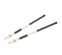 Sosoport Cepillo de Batería y Baquetas de Madera para Jazz para Uso en Banda Profesionales para Escenarios de Instrumentos Musicales de Percusión Baquetas Batería
