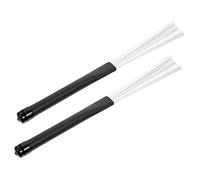 Sosoport Cepillos de Nylon Telescópicos para Batería Jazz, Escobillas de Color Claro Fáciles de Sostener Que Producen Tonos Suaves, Ideales para Principiantes y Fáciles de Guardar en Bolsa