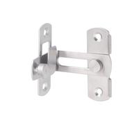 Sosoport Cerrojo para Puerta Corredera de Acero Inoxidable Cepillado Pestillo Ángulo Recto 90° Hebilla Grande Seguro para Ventanas Armarios y Muebles Resistente Corrosión