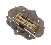 Sosoport Cerrojo Vintage Decorativo con Cierre de Hebilla y Tornillos, Aleación de Zinc, Seguro y Fácil de Instalar para Muebles y Cajas de Joyería