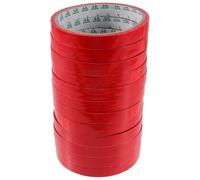Sosoport Cinta Adhesiva para Sellar Bolsas de Supermercado 12 Rollos de 12 CM X 30 M Color Rojo Resistente y Adhesiva Adecuado para Bolsas de Verduras y Productos Perecederos